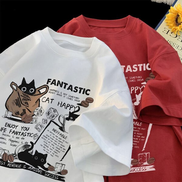 تي شيرت رجالي بأكمام قصيرة وقميص فضفاض بأكمام نصفية