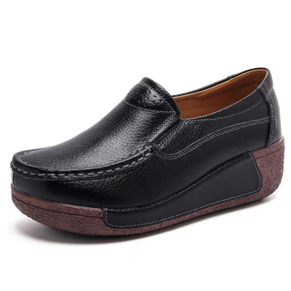 حذاء كاجوال نسائي بكعب إسفيني ونعل سميك