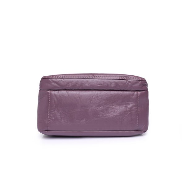 حقيبة رسول كتف مغسولة من الجلد الناعم مناسبة لمتوسطي العمر وكبار السن ومتعددة الاستخدامات