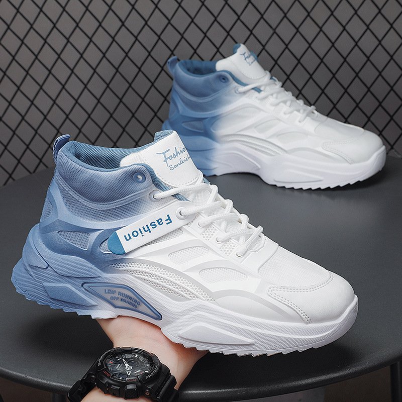 حذاء رجالي رياضي كاجوال ذو قاعدة سميكة ومقاوم للتآكل