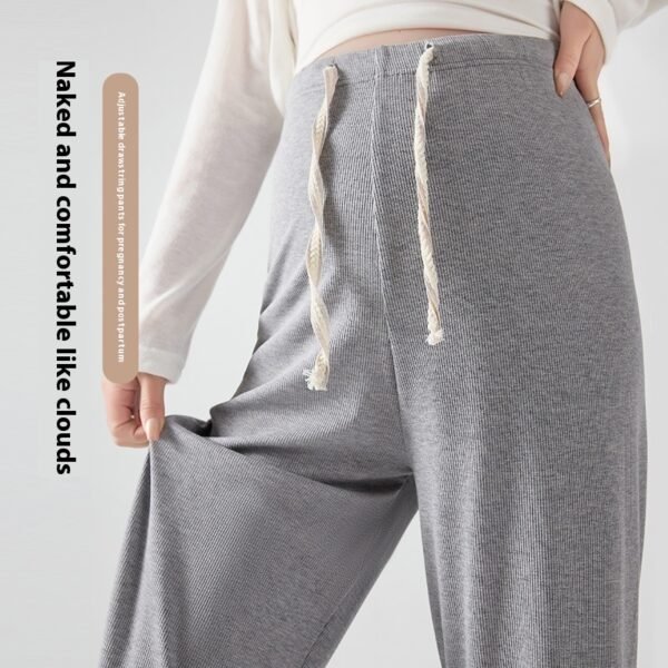 بنطلون تنحيف ضيق من الحرير الجليدي للنساء الحوامل