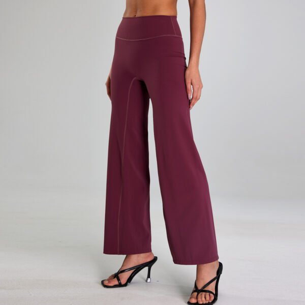 بنطلون يوغا ضيق بتصميم أوروبي وأمريكي، مناسب للجري في الهواء الطلق