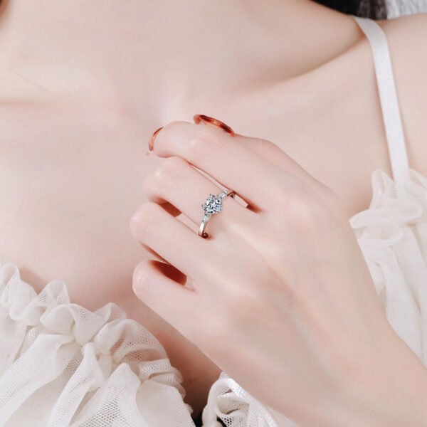 خاتم فضة إسترليني S925 للسيدات عالي الجودة