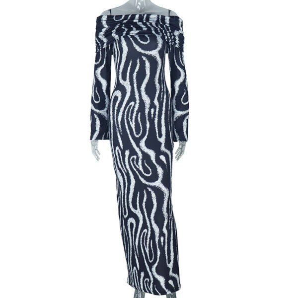 فستان نسائي مخطط مريح وأنيق