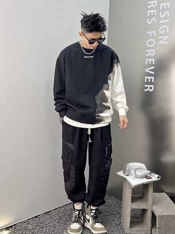 سترة رجالية متدرجة الألوان بتصميم خاص للموضة