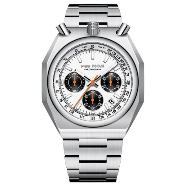 ساعة كوارتز رجالية متعددة الوظائف بحزام فولاذي