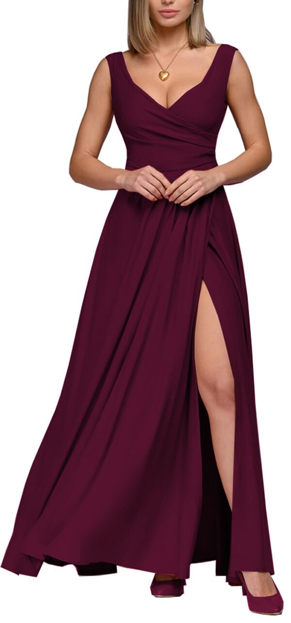 f8947bb1-fb62-4dcb-8614-50f1319ecde0-6.jpg فستان رسمي بلون سادة بدون أكمام وخصر