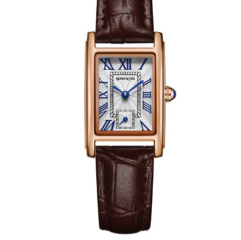 083e2027-614d-40d2-ab9d-ddcb0ec790c8.jpg ساعة كوارتز بسيطة مقاومة للماء بمينا رومانية للنساء مصنوعة من الجلد