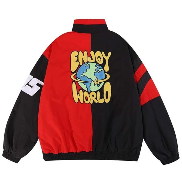 127ff065-8fa1-4bbf-bf21-05faa553a4a8.jpg جاكيت رجالي فضفاض بتصميم دراجة نارية وياقة واقفة