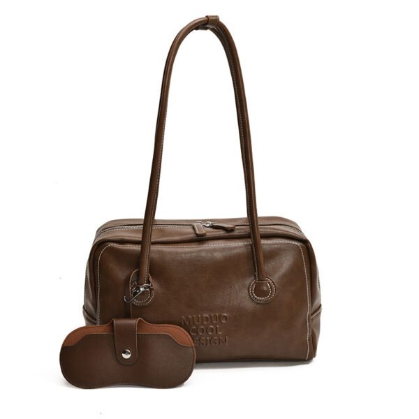 حقيبة توت كاجوال بتصميم ريترو، حقيبة كتف كبيرة السعة