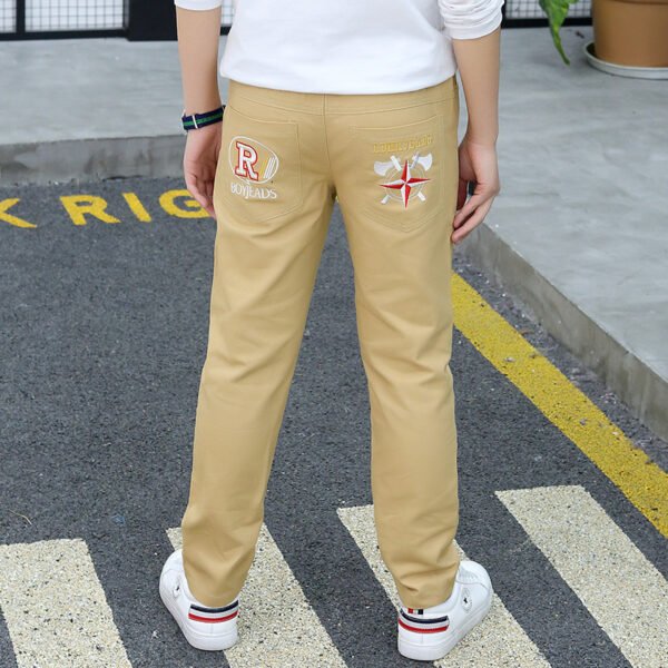 بنطلونات كاجوال للأولاد من القطن للربيع والخريف