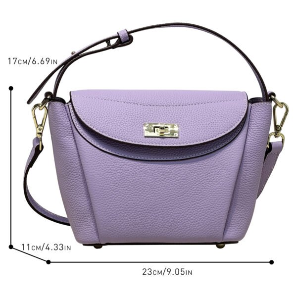 حقيبة كتف فاخرة عالية الجودة بلون الماكرون الفاتح