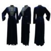148e368b-9265-418b-8e80-6d44ce2dfa9c-1.jpg فستان مخملي بتصميم قطرات الماء مع تطريز ساخن