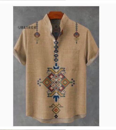 تيشيرت صيفي رجالي بأكمام قصيرة قابلة للتهوية ومرنة من أربعة جوانب