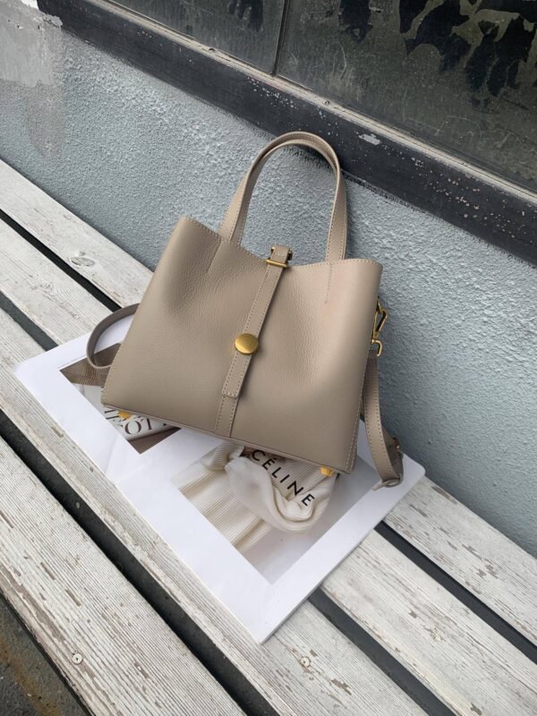 حقيبة توت من جلد البقر الأصلي من الطبقة الأولى للنساء