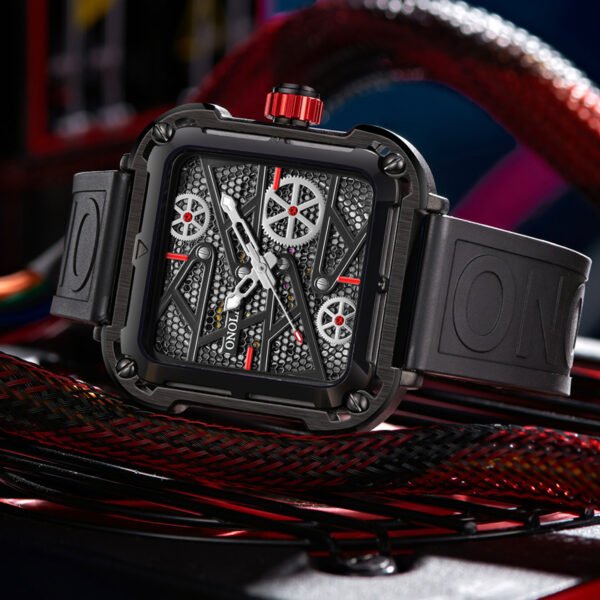 ساعة رجالية أنيقة من ONOLA Hollow Full Automatic Luxury Watches للرجال