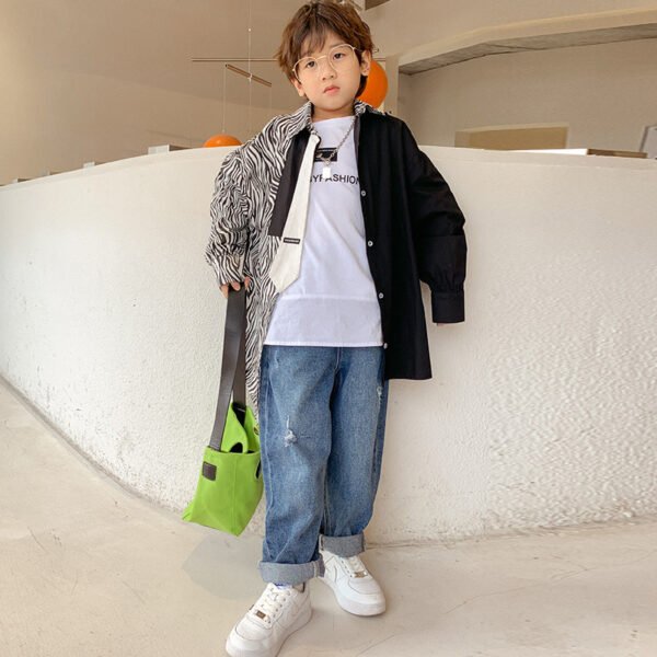 ملابس أطفال - بنطلون صوف وسميك للأولاد الكبار