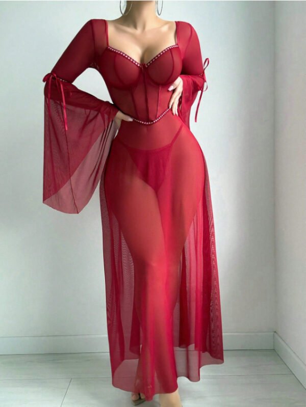 فستان شبكي مفتوح مثير