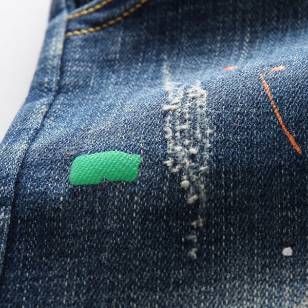 جينز للأولاد، تصميم جديد لربيع وخريف هذا العام، مستوحى من الموضة الكورية.