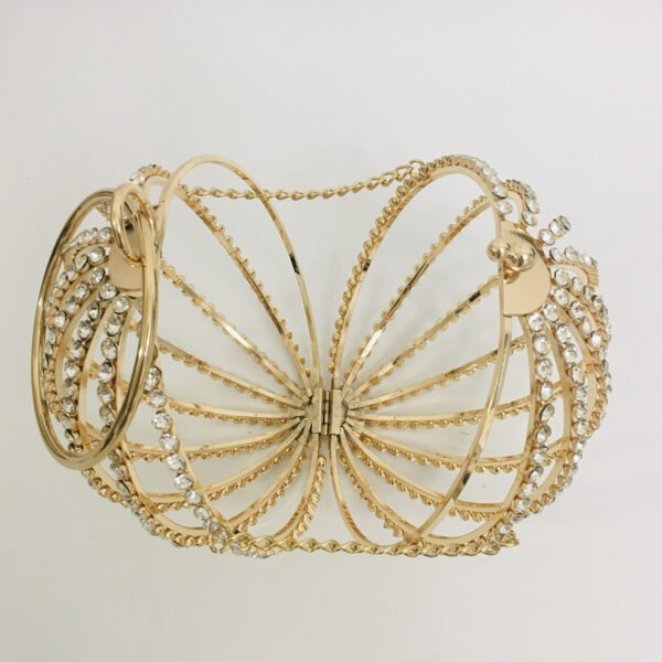 حقيبة كرة ماسية مجوفة، حقيبة عشاء، قفص طيور، كعكة، حقيبة أم، حقيبة يد