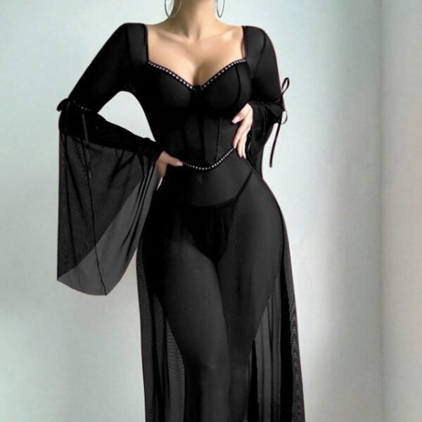 فستان شبكي مفتوح مثير