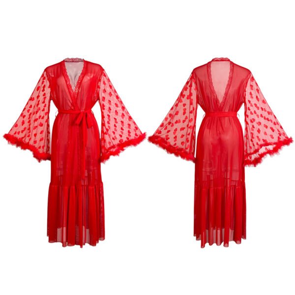 ملابس داخلية شبكية، كارديجان، ملابس منزلية خارجية، ثوب