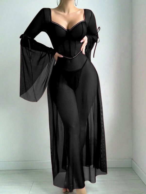 فستان شبكي مفتوح مثير