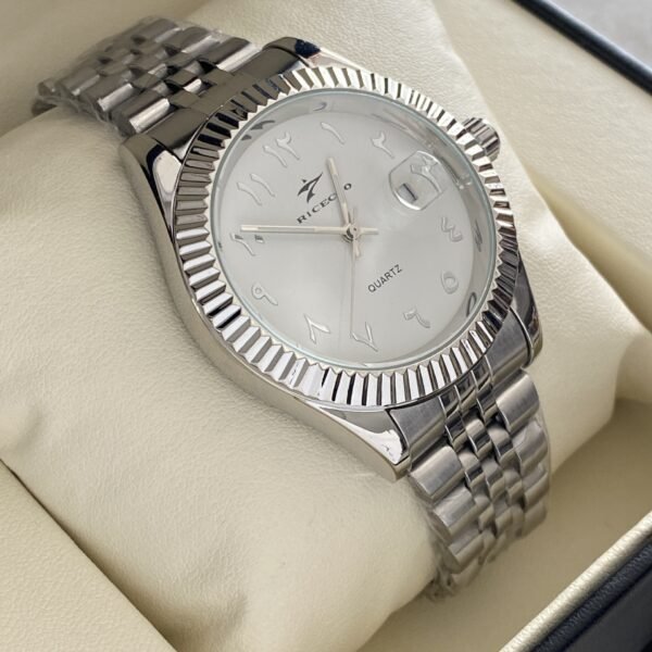 ساعة كوارتز مقاومة للماء بتقويم فولاذي للأعمال