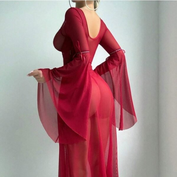 فستان شبكي مفتوح مثير