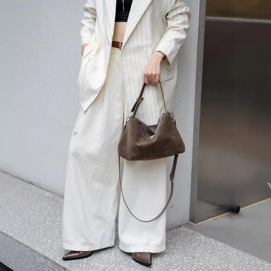 حقيبة يد بسيطة كبيرة الحجم قابلة للارتداء على الكتف