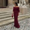 7ce36abc-6a43-4667-8b34-afdf5967a00b-1.jpg طقم قطعتين من Pure Desire Style، بلوزة مكشوفة الكتفين بقصة ضيقة وتنورة طويلة