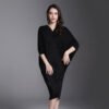 8573b115-025d-4422-a95f-7e61c2f1b2b4.jpg فستان نسائي عصري بأكمام خفاش مخصصة