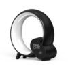 32d4483a-37ef-49ae-91b4-08a3819a0c01.jpg ساعة منبه رقمية تناظرية بإضاءة Q Light، مع خاصية شروق الشمس، وصوت بلوتوث، ووظيفة تنبيه ذكية، وإضاءة جوية ملونة.
