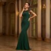 74dde241-2357-4b6a-bf84-2c4448a256d4-1.jpg فستان سهرة أنيق بدون أكمام بياقة دائرية مزين بالترتر، بقصة ضيقة، مناسب للحفلات والمناسبات الرسمية، بتصميم ذيل السمكة