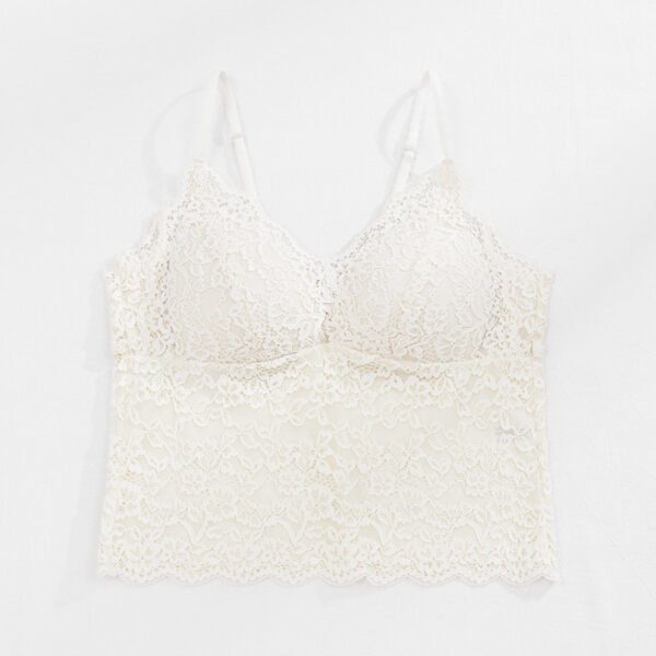 حمالة صدر بدون ظهر بسلك داعم، ملابس داخلية نسائية من الدانتيل الفرنسي