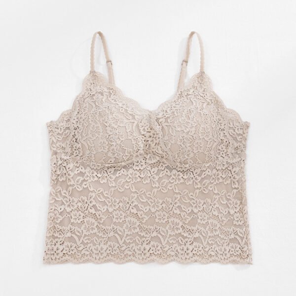 حمالة صدر بدون ظهر بسلك داعم، ملابس داخلية نسائية من الدانتيل الفرنسي