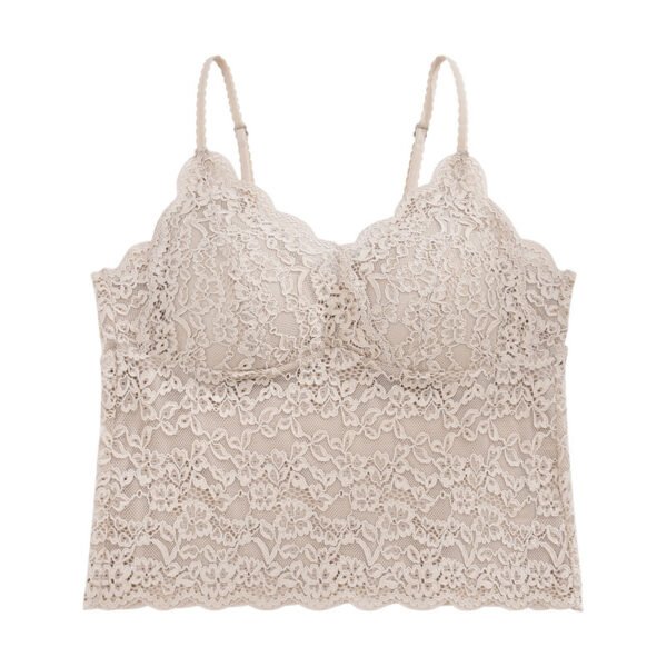 حمالة صدر بدون ظهر بسلك داعم، ملابس داخلية نسائية من الدانتيل الفرنسي