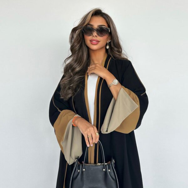 كارديجان بأكمام واسعة بتصميم عصري، دبي، الشرق الأوسط، عباءة أنيقة