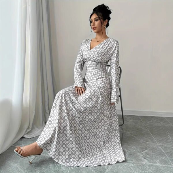 6f6f48e7-2fb5-429c-9c90-56729f6a540b.jpg فستان تنحيف نسائي مطبوع للتحكم في الخصر